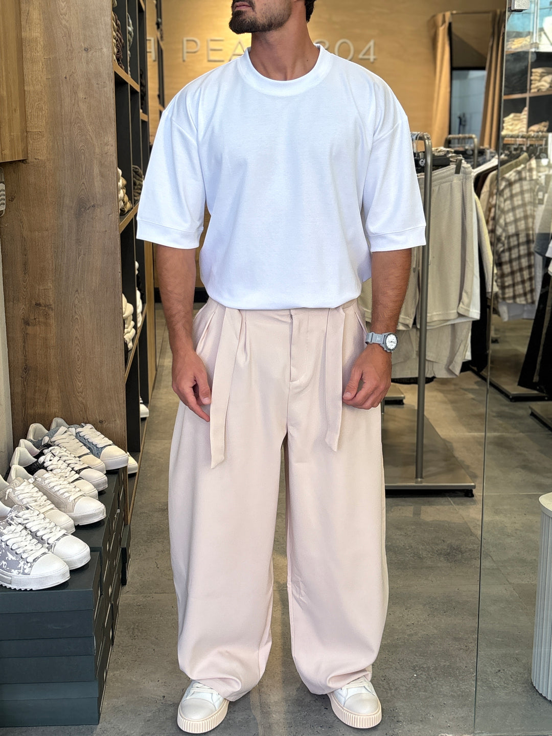 MILANO TROUSERS Cream