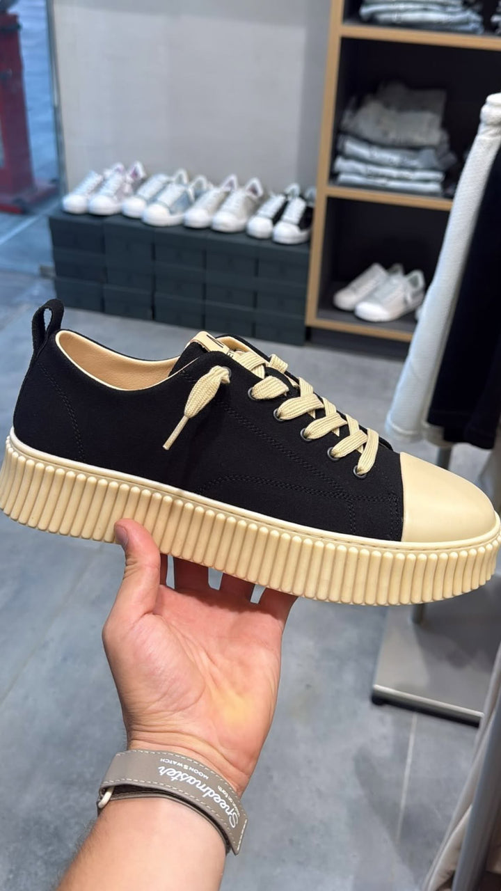 RIB SNEAKER BLACK