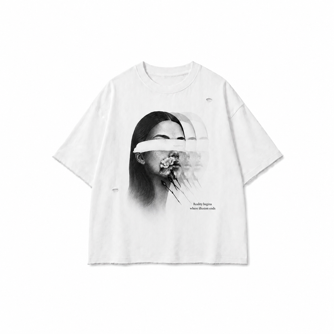 PEACE804 T - Reality White
