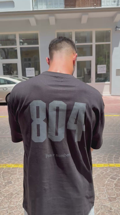 טי P804 שחור רקום